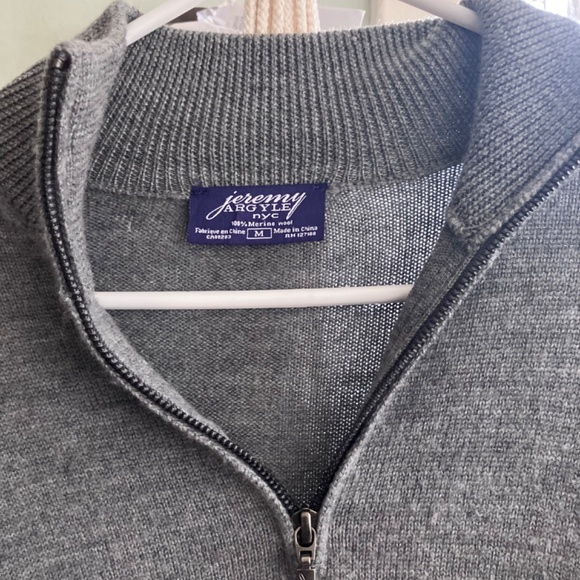 Jeremy Argyle NYC, 1/4 zip pullover, in gray - Picture 2 of 4